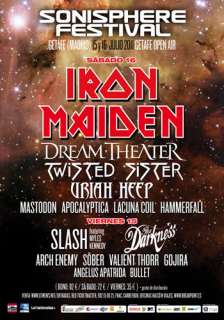 Sonisphere Festival: Días 15 y 16 de julio, Getafe (Madrid)