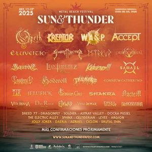 Festival Sun &amp; Thunder : Fuengirola (Málaga) desde el 17 al 19 de julio de 2025 (Segundo avance y nuevas confirmaciones)