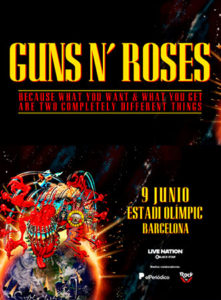 Guns N' Roses : Concierto en Barcelona, 9 de junio de 2025.